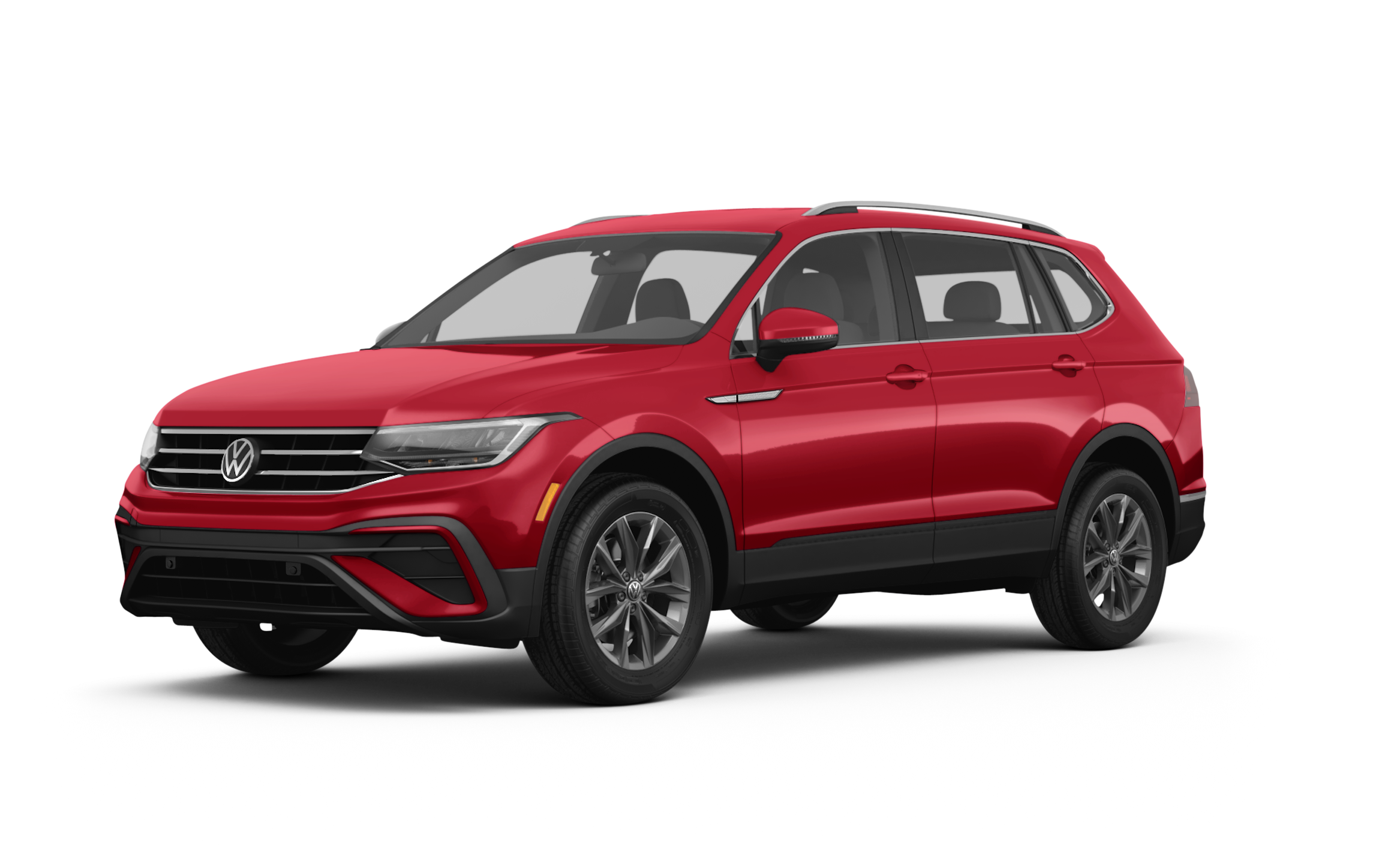 a-red-volkswagen-tiguan